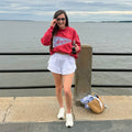 America Pennant Mock Neck Sweatshirt