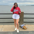 America Pennant Mock Neck Sweatshirt