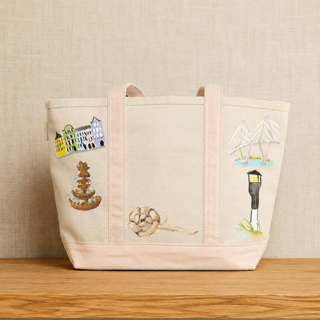 Custom Hand-Painted Canvas Tote