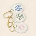 Monogrammed Scalloped Bag Tag