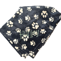 Personalized Paw Printed Plush Blanket