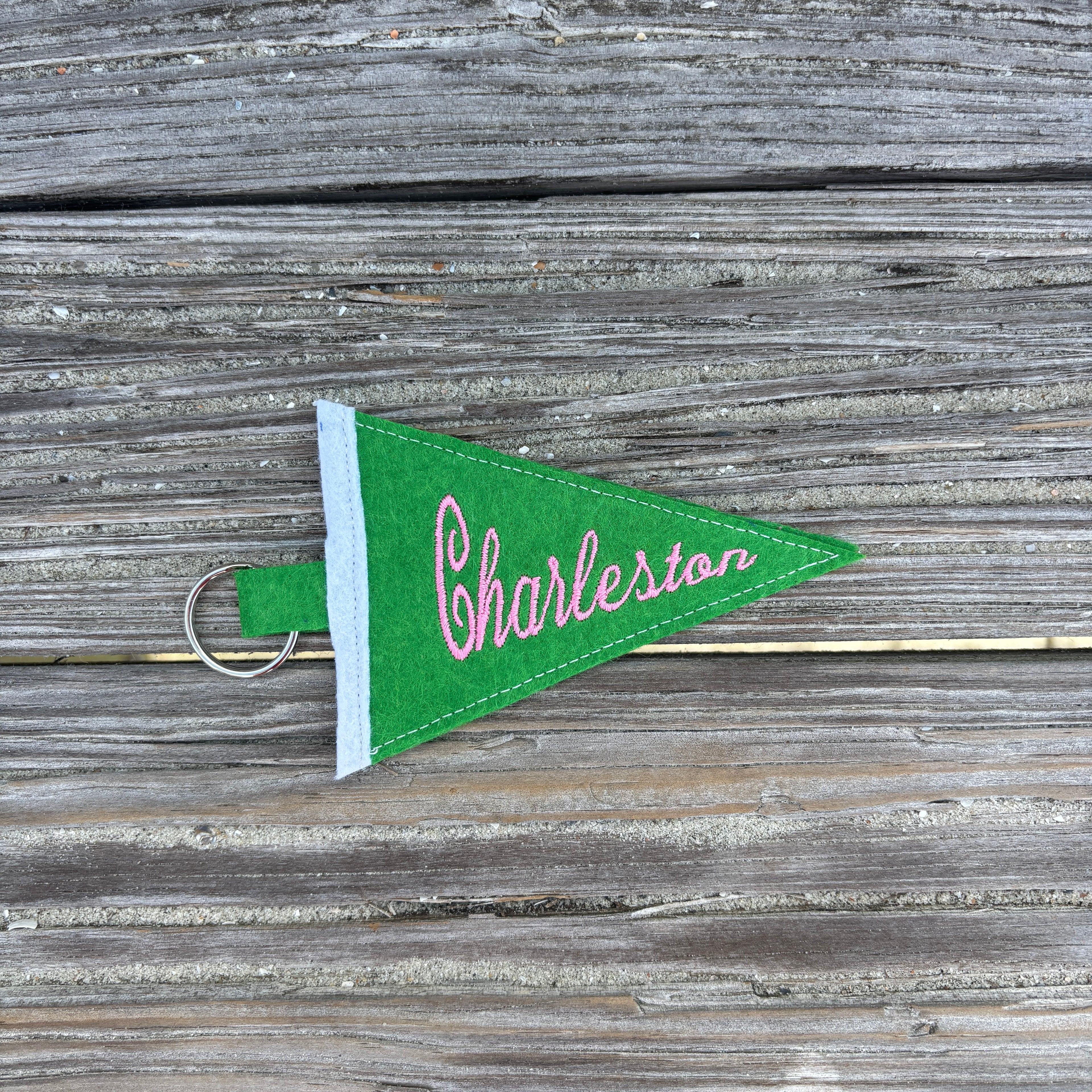 Charleston Pennant Keychain