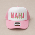 MAHJ Pink Foam Trucker Hat