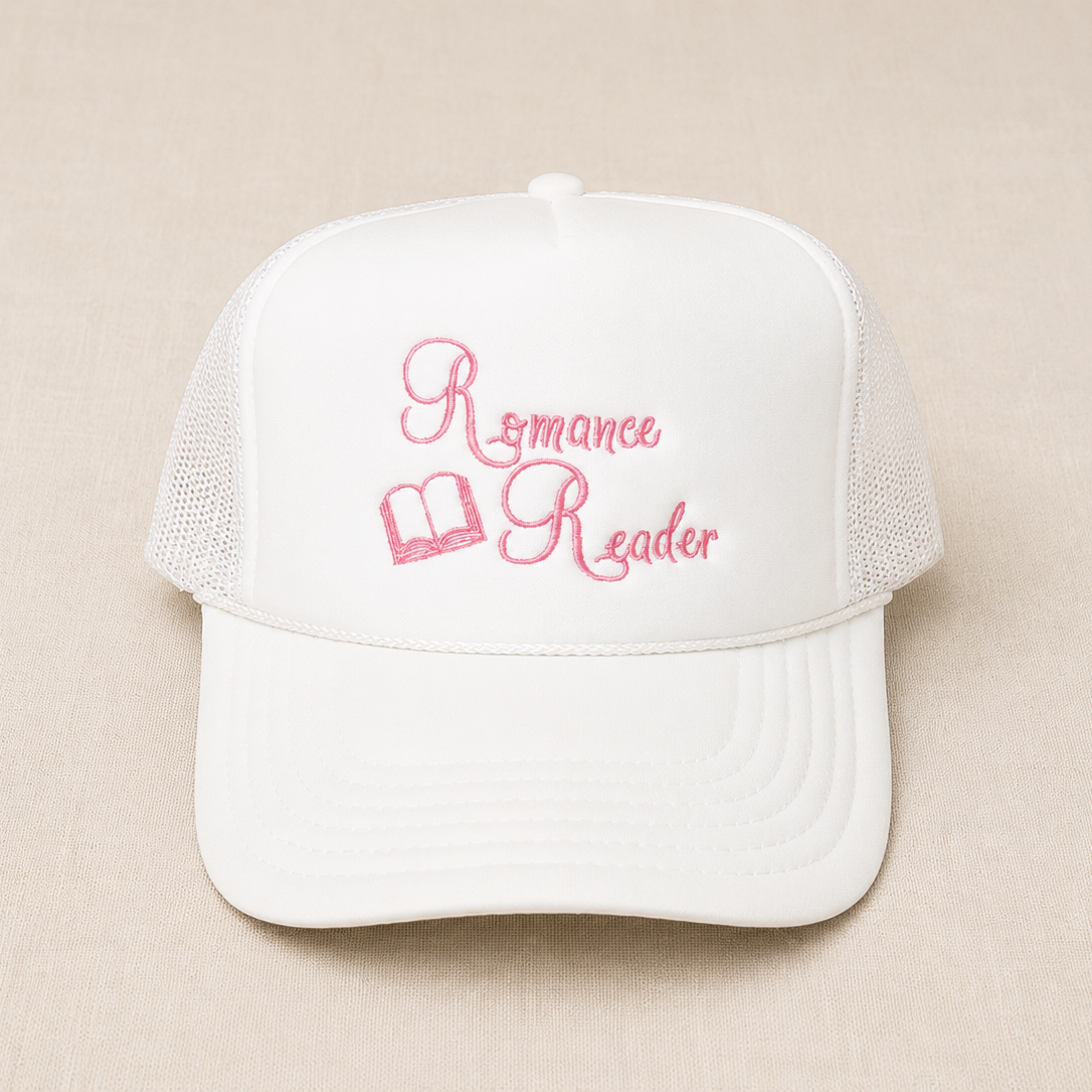 Romance Reader White Foam Trucker Hat