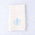 Monogrammed Muslin Baby Burp Cloth
