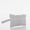Personalized Canvas Striped Clutch