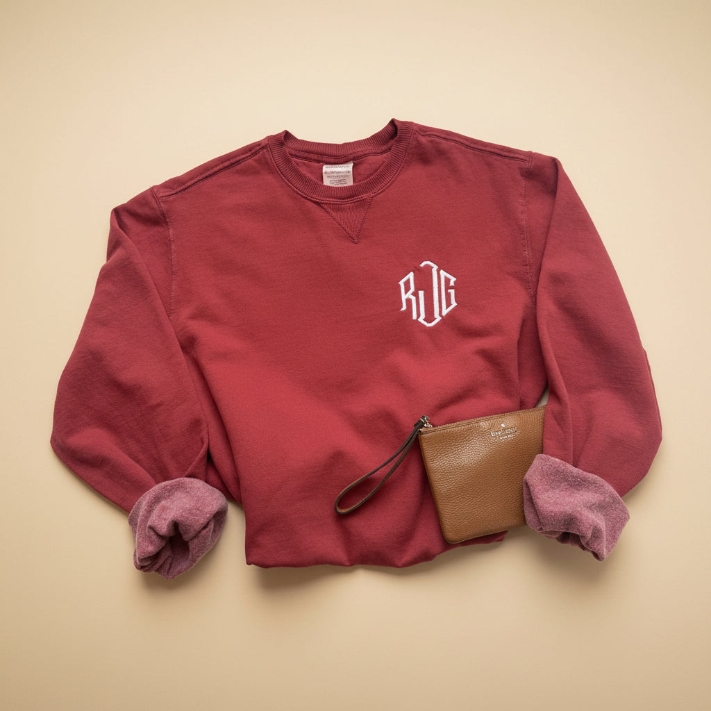 Monogrammed Beach Wash Sweatshirt