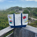 Teacher Hand-Painted Canvas Tote