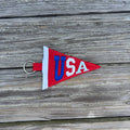 USA Pennant Keychain
