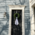 Monogrammed White Wreath Sash